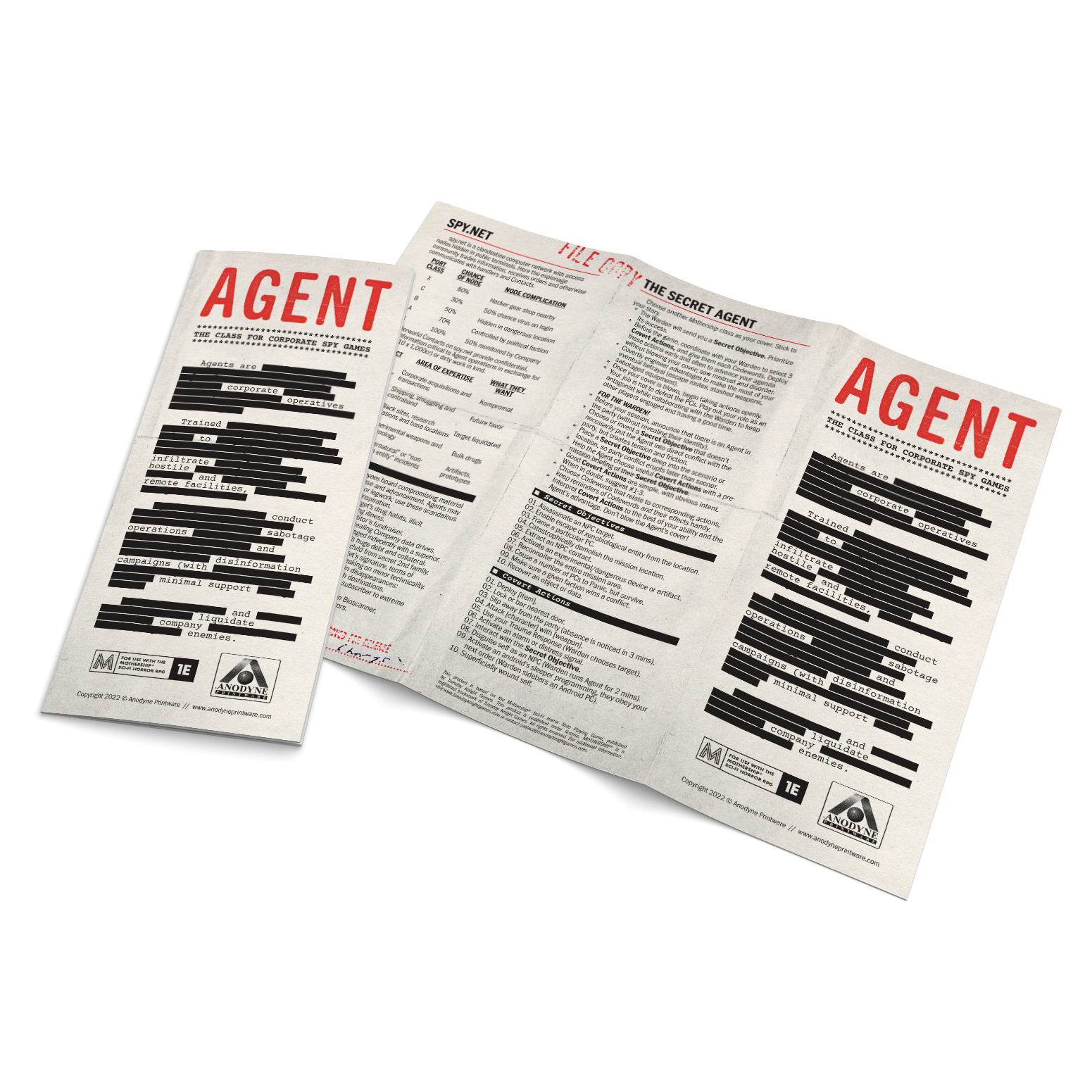 Agent Class – Tuesday Knight Games